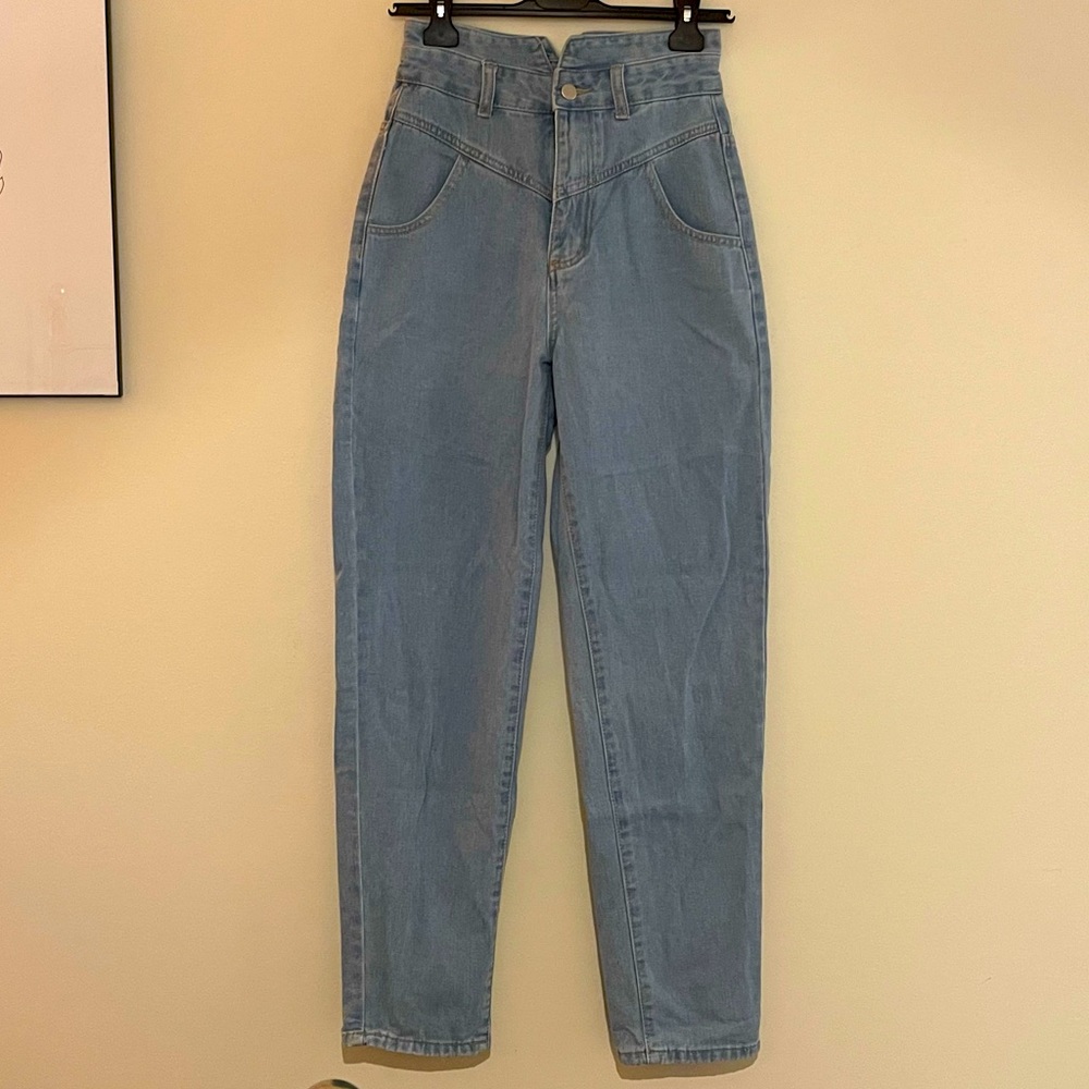 High Waisted Mom Fit Jeans